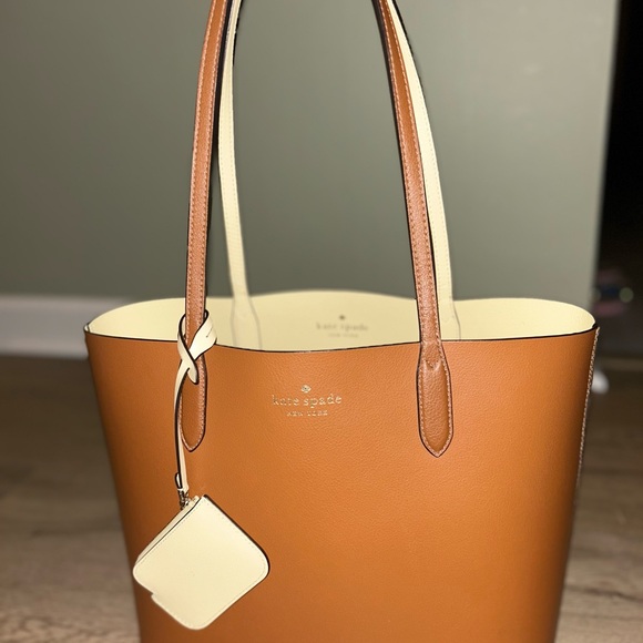 Kate Spade Brown and Cream Reversible  Tote Bag - Picture 5 of 7